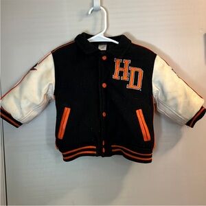 Harley Davidson Toddler Kids Varsity Jacket